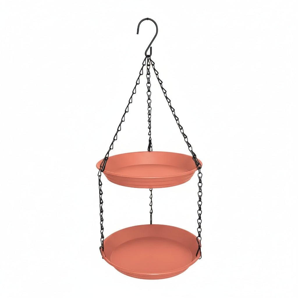 Double-Tray Hanging Bird Feeder