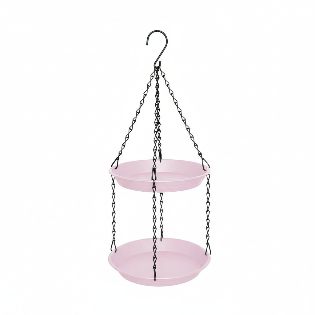 Double-Tray Hanging Bird Feeder