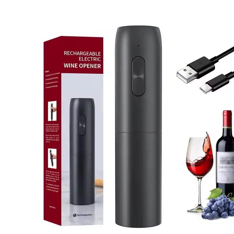 WINEWISE – Automatic Rechargeable Wine Opener Set for Effortless Opening