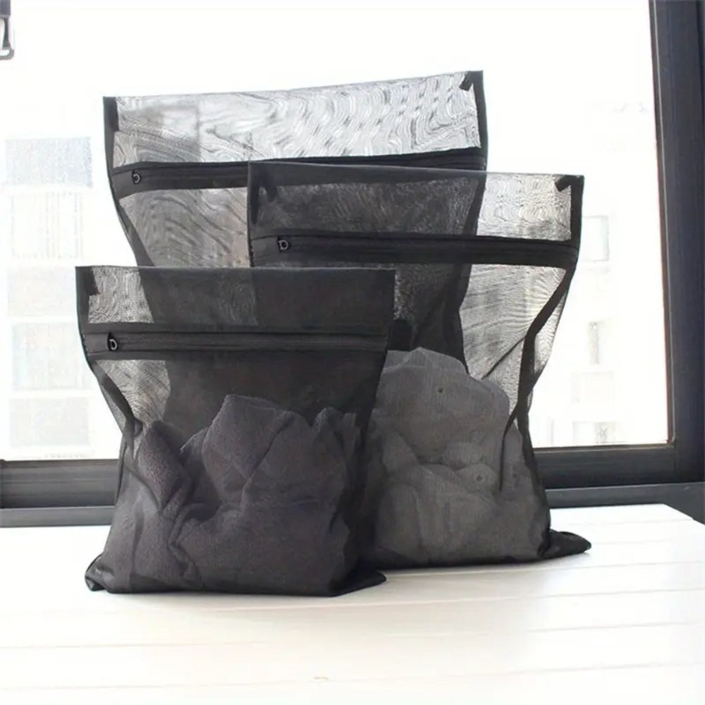 Black Mesh Laundry Bag