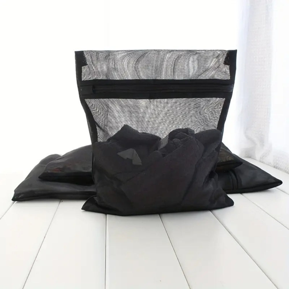 Black Mesh Laundry Bag