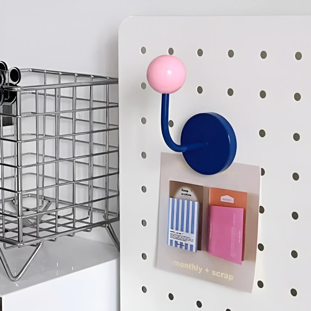Magnetic Wooden Ball Wall Hooks
