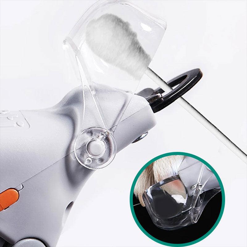 Dog Nail Cutter with an LED Light and Magnifying Lens | Non Slip Grip Pads, Also Suitable for Cats | 16 x 9 cm Plastic Housing