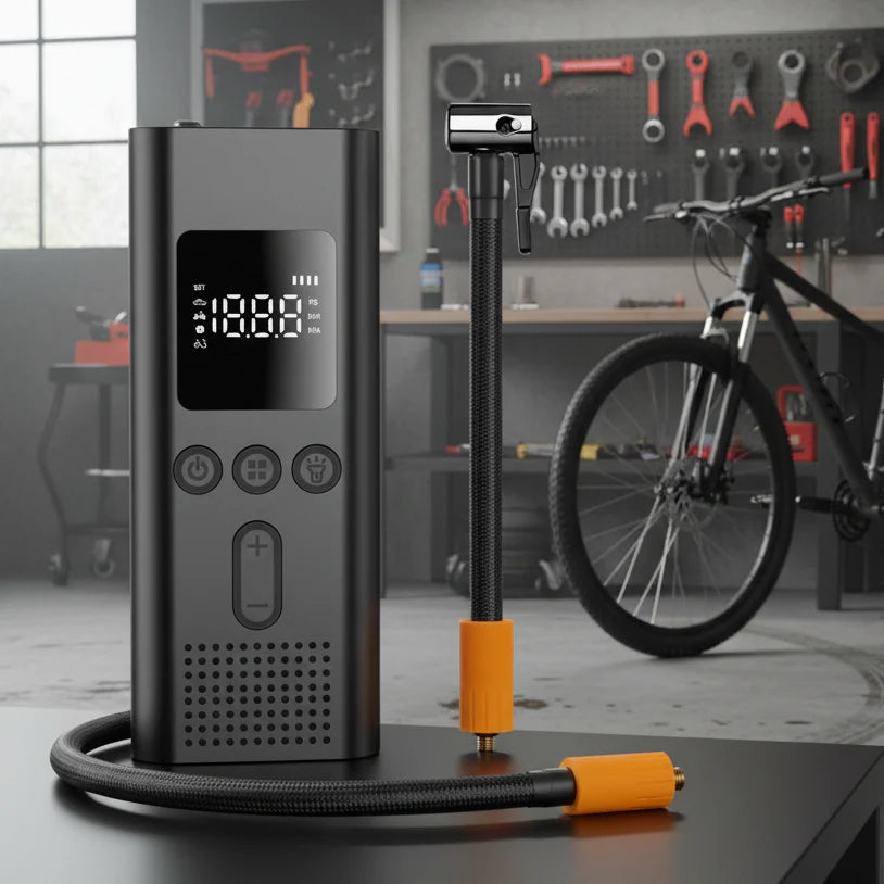 AirCharge Max - Cordless air pump with 150 PSI & LCD display