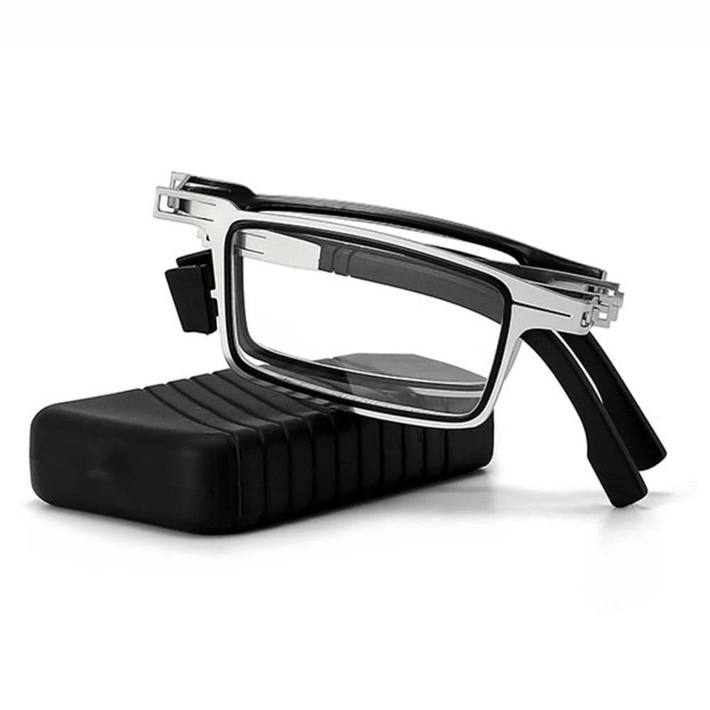 Foldable Reading Glasses with Case | Round or Square, +1 to +4 Strength | Lightweight Optional Blue Light Filter