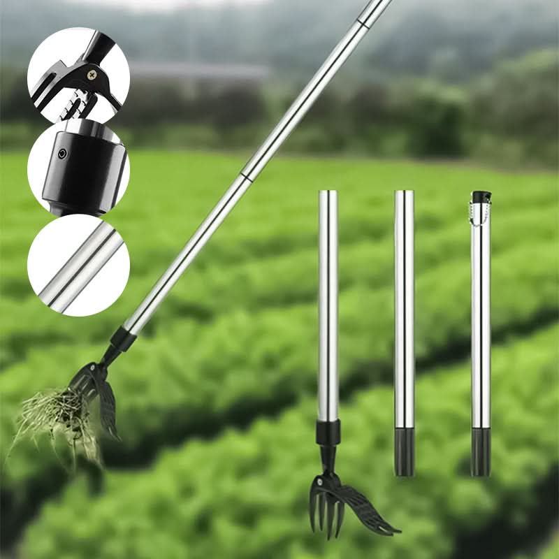 Ergonomic Stand-Up Weed Puller | Stainless Steel, 5.8 Oz | Root-Gripping Garden Tool - No Bending, No Blades Needed