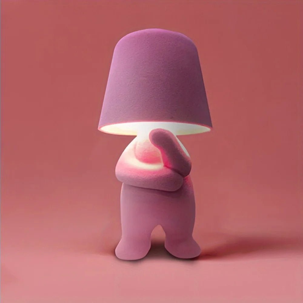 HUMISHAPE - LED lamp in human shape for creative table and room lighting - Pink