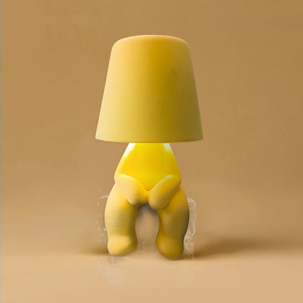 HUMISHAPE - LED lamp in human shape for creative table and room lighting - Yellow