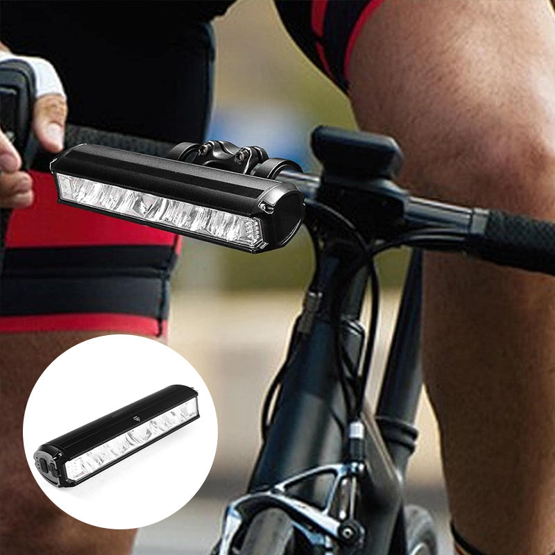 900 Lumen Rechargeable Bike Light with 180 Degree Beam | USB Charging Front Headlight for Riding After Dark