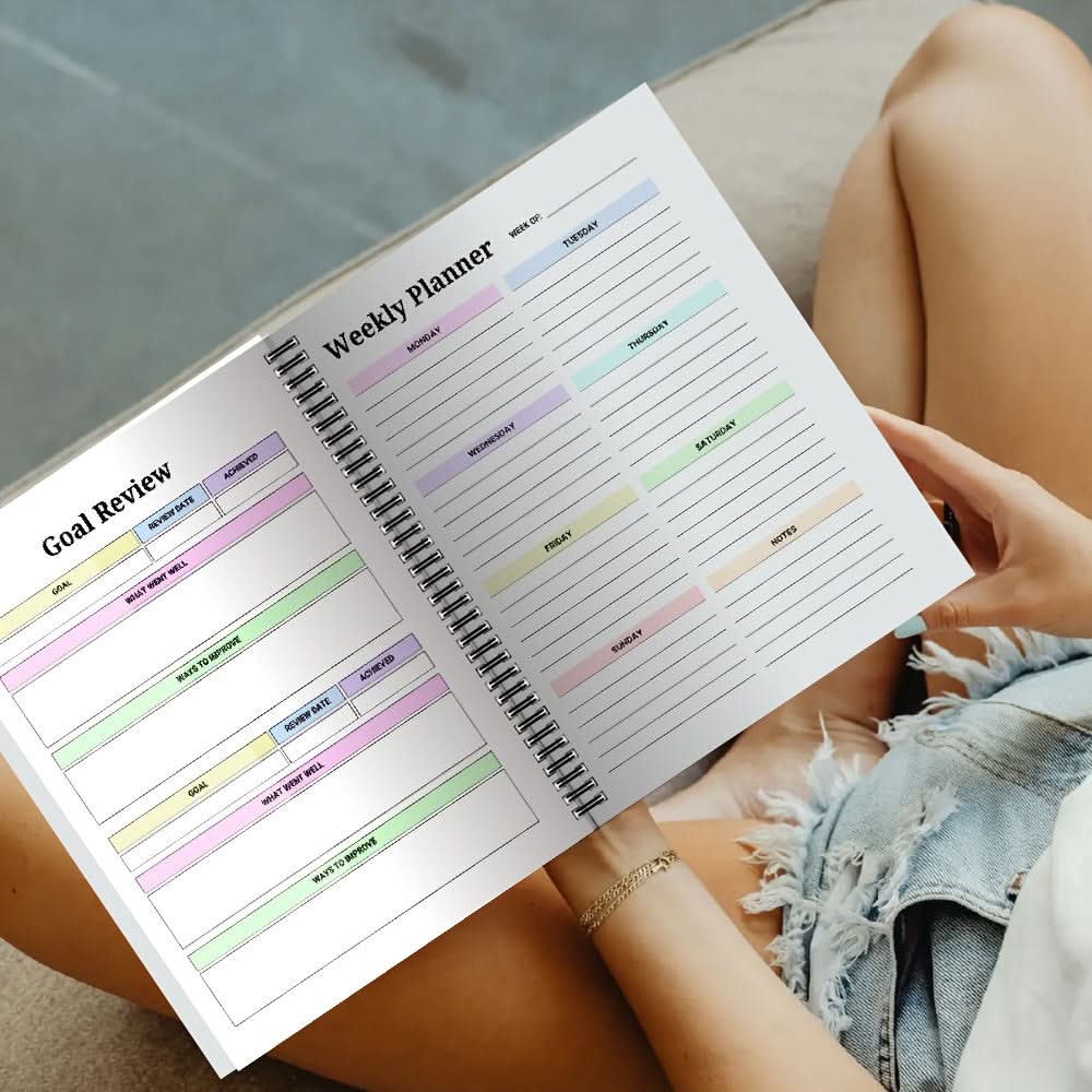 2026 ADHD Adult Daily & Weekly Planner | Structured Layout, Bound Format | Goal Tracking & Reflection Prompts for Focus