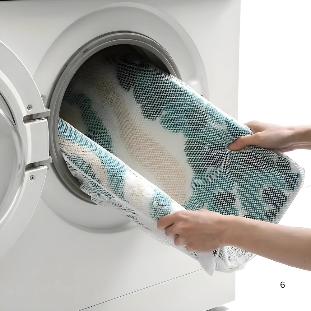 Fluffy Wavy Pattern Bath Mat