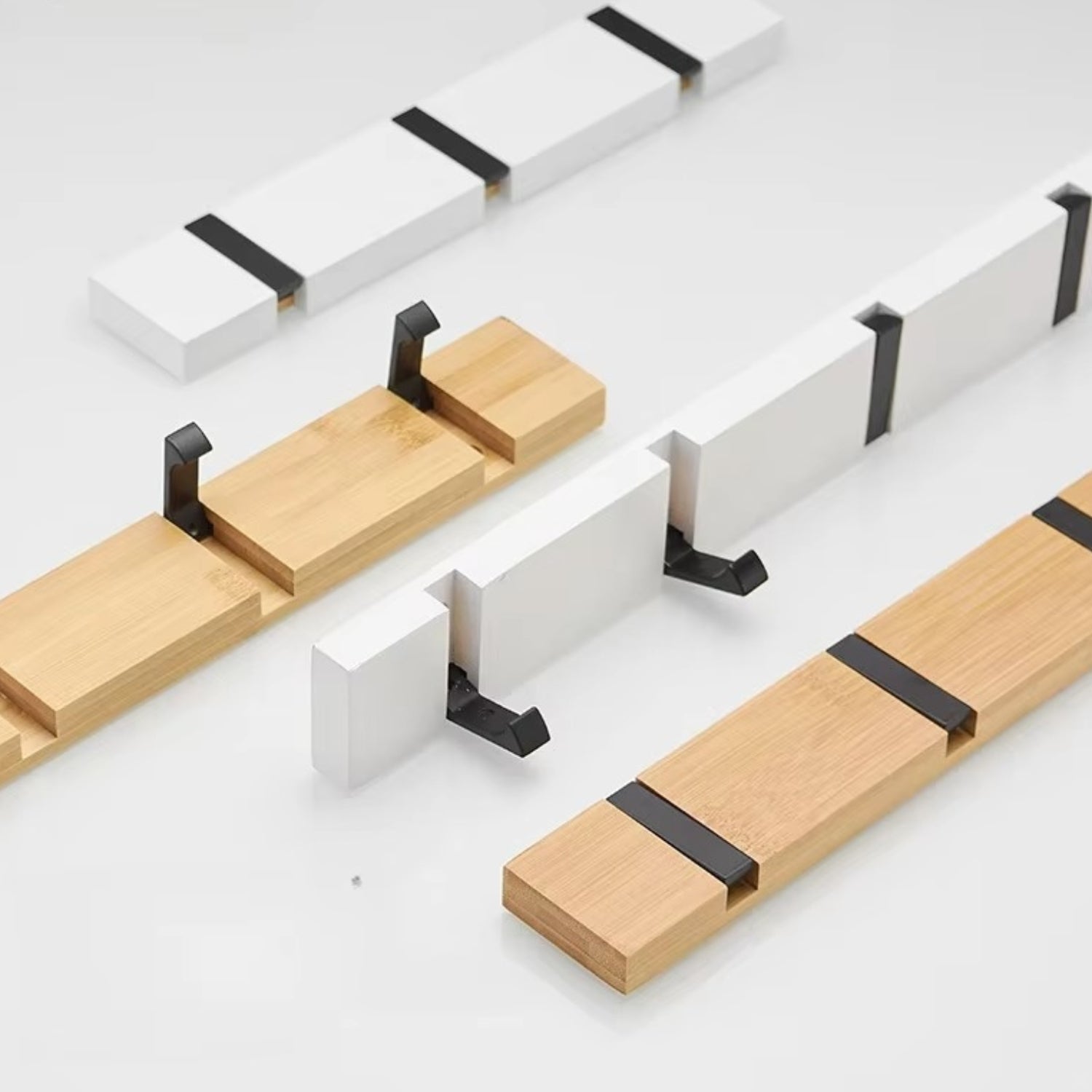 Flip Wooden Wall Hook Rack