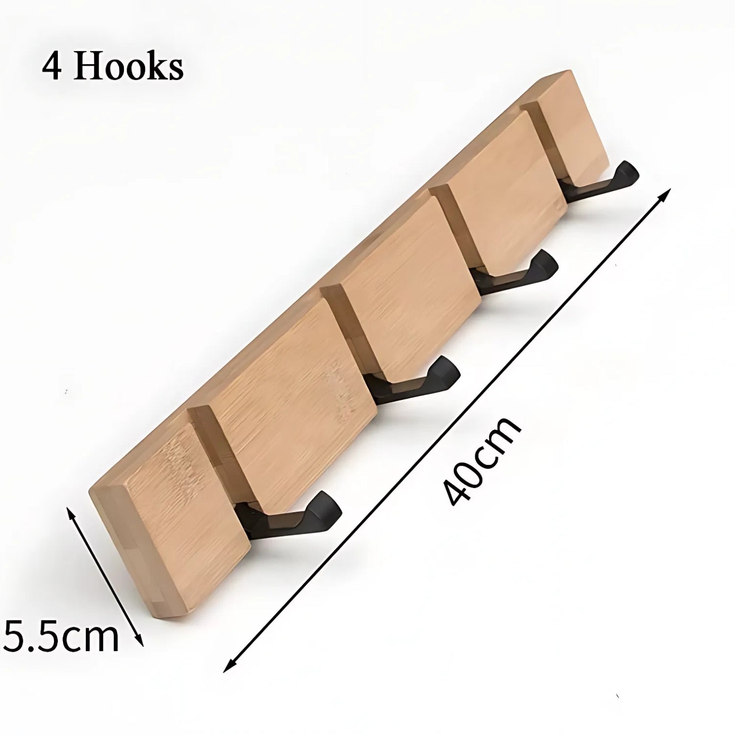Flip Wooden Wall Hook Rack