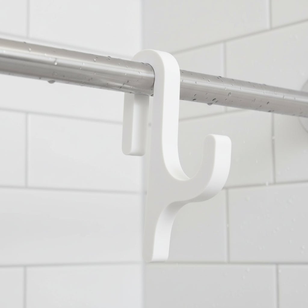 BATHGLINT - Elegant Shower Hook with Modern Design for Stylish Bathroom Organization and Space-Saving Storage in Everyday Use
