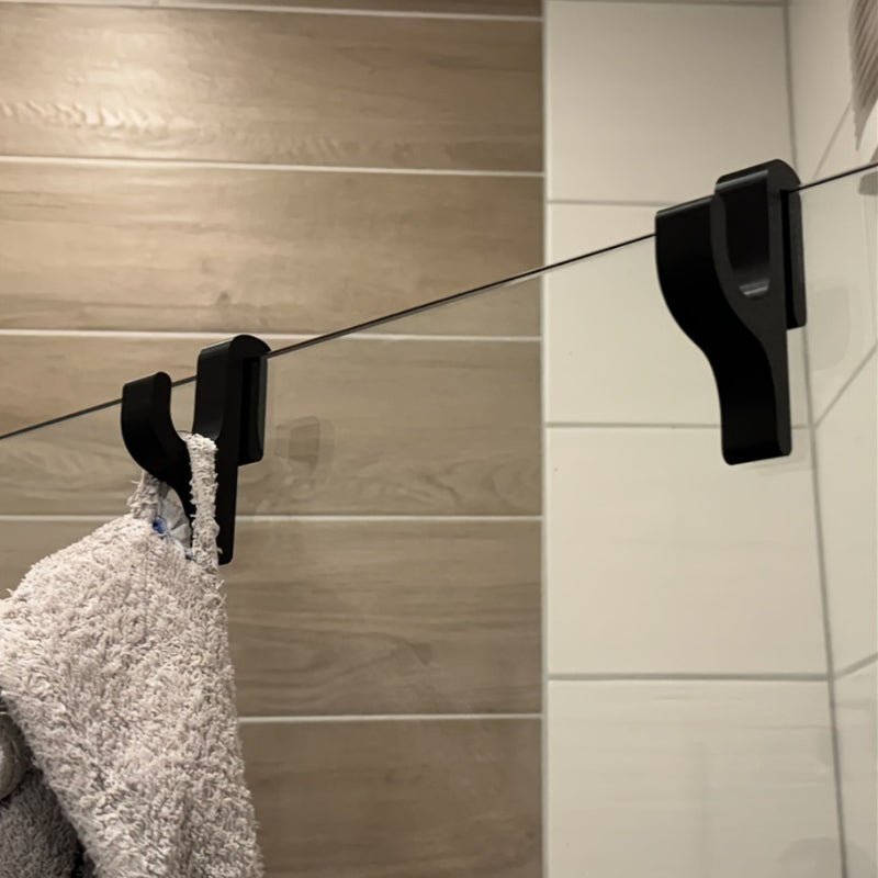 BATHGLINT - Elegant Shower Hook with Modern Design for Stylish Bathroom Organization and Space-Saving Storage in Everyday Use