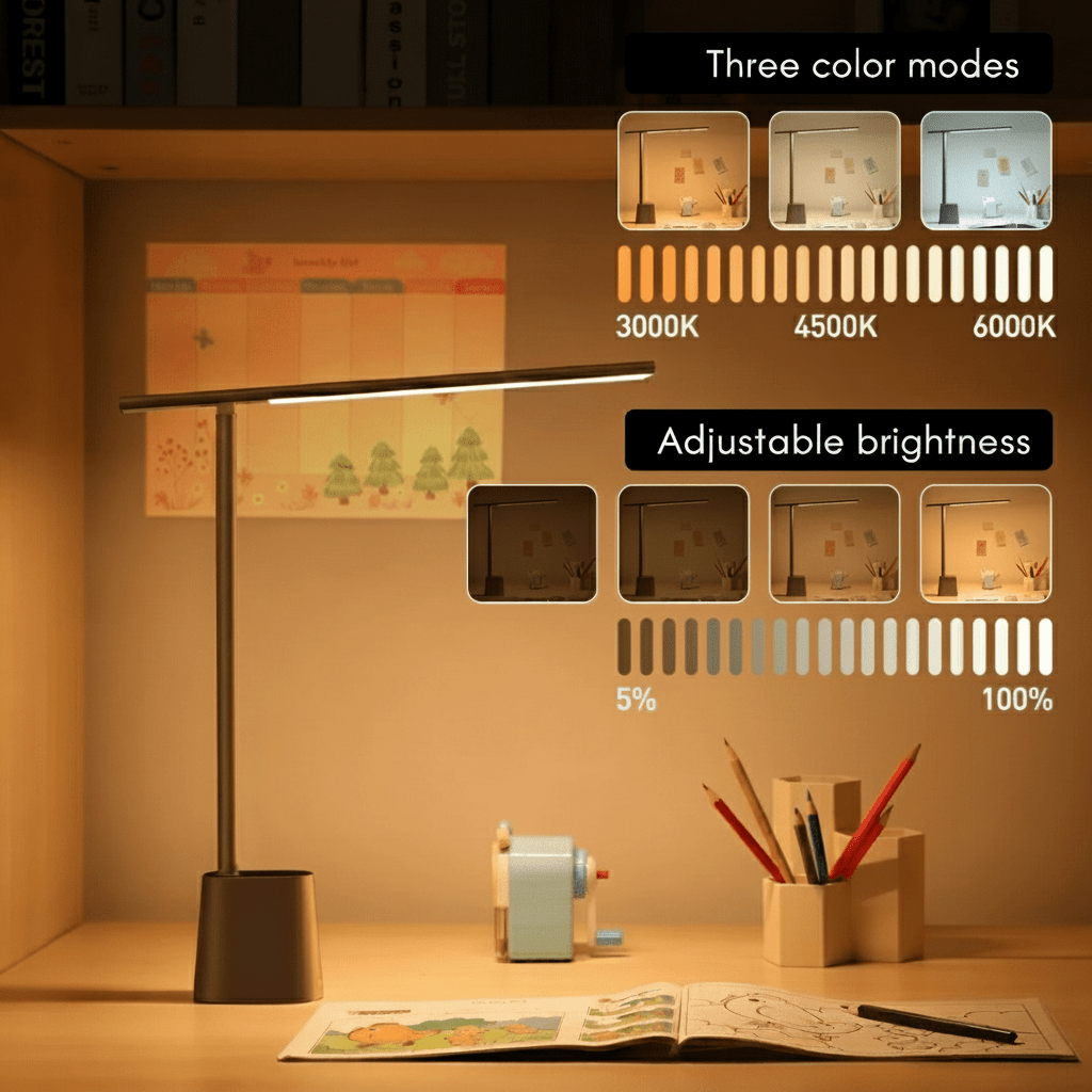 FOLDLITE - Intelligent, foldable LED desk lamp with battery & dimming function product image