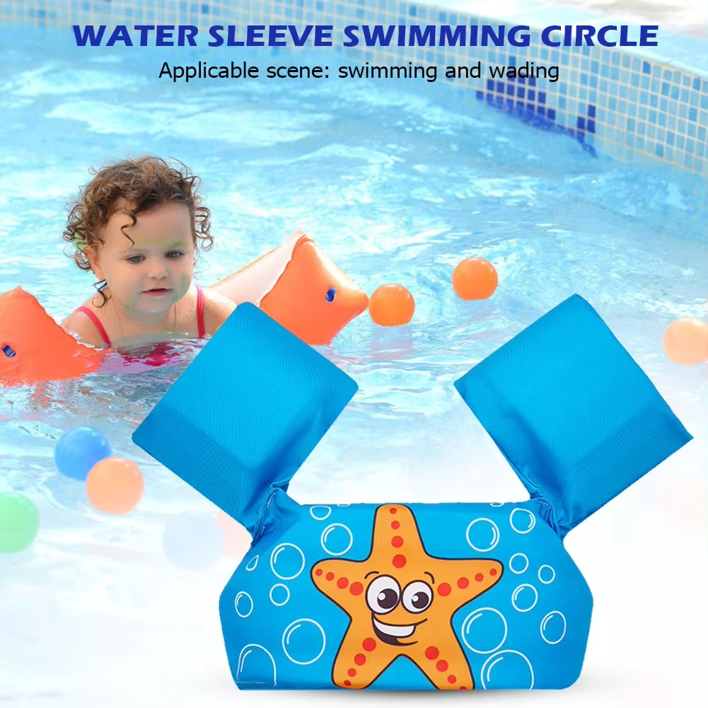 Kids' Swim Arm Float and Safety Vest for Water Confidence
