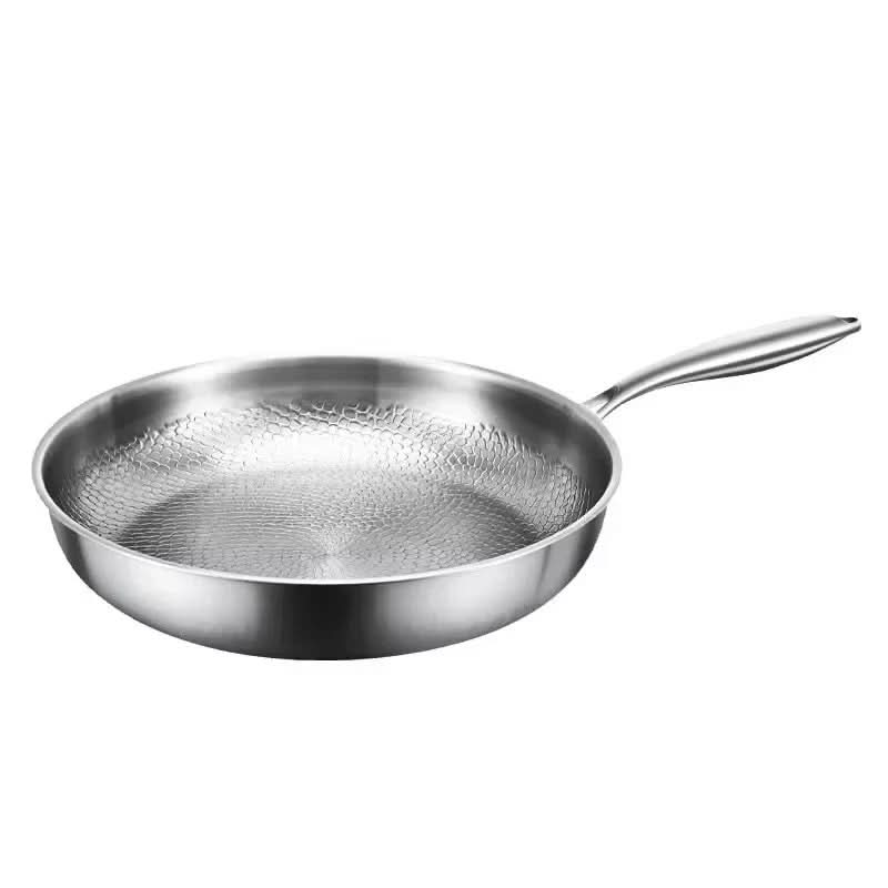 Titanium Hammered Non-Stick Frying Pan for Even Heating | 26-30 cm, With or Without Lid | Cooking for All Stovetops