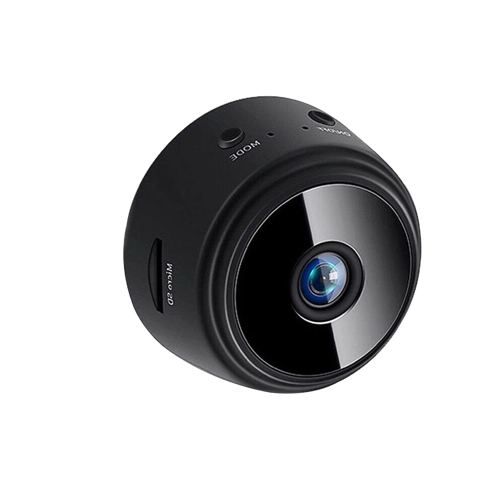 Mini Security Camera with 1080p HD Video and Night Vision | Magnetic Mount, Motion Detection and Memory Card Options