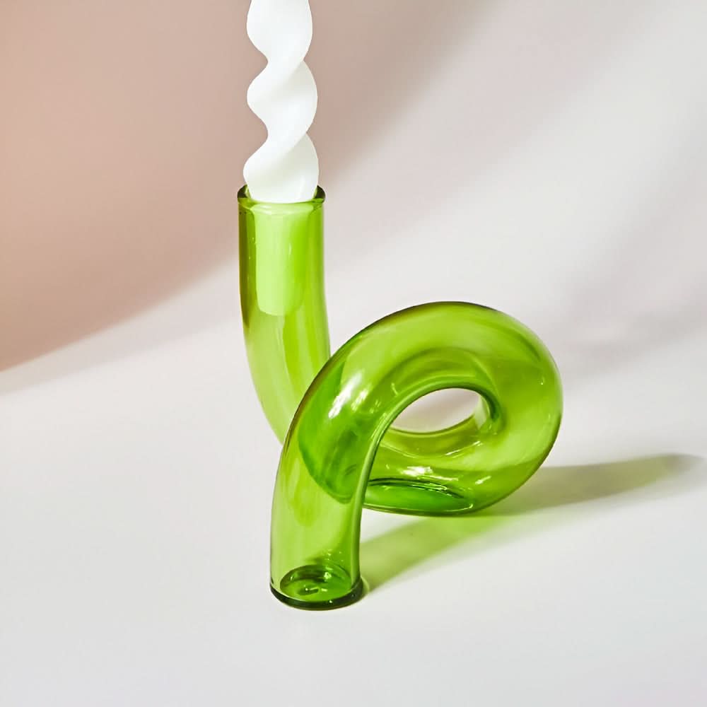 Glass Vase Candle Holder