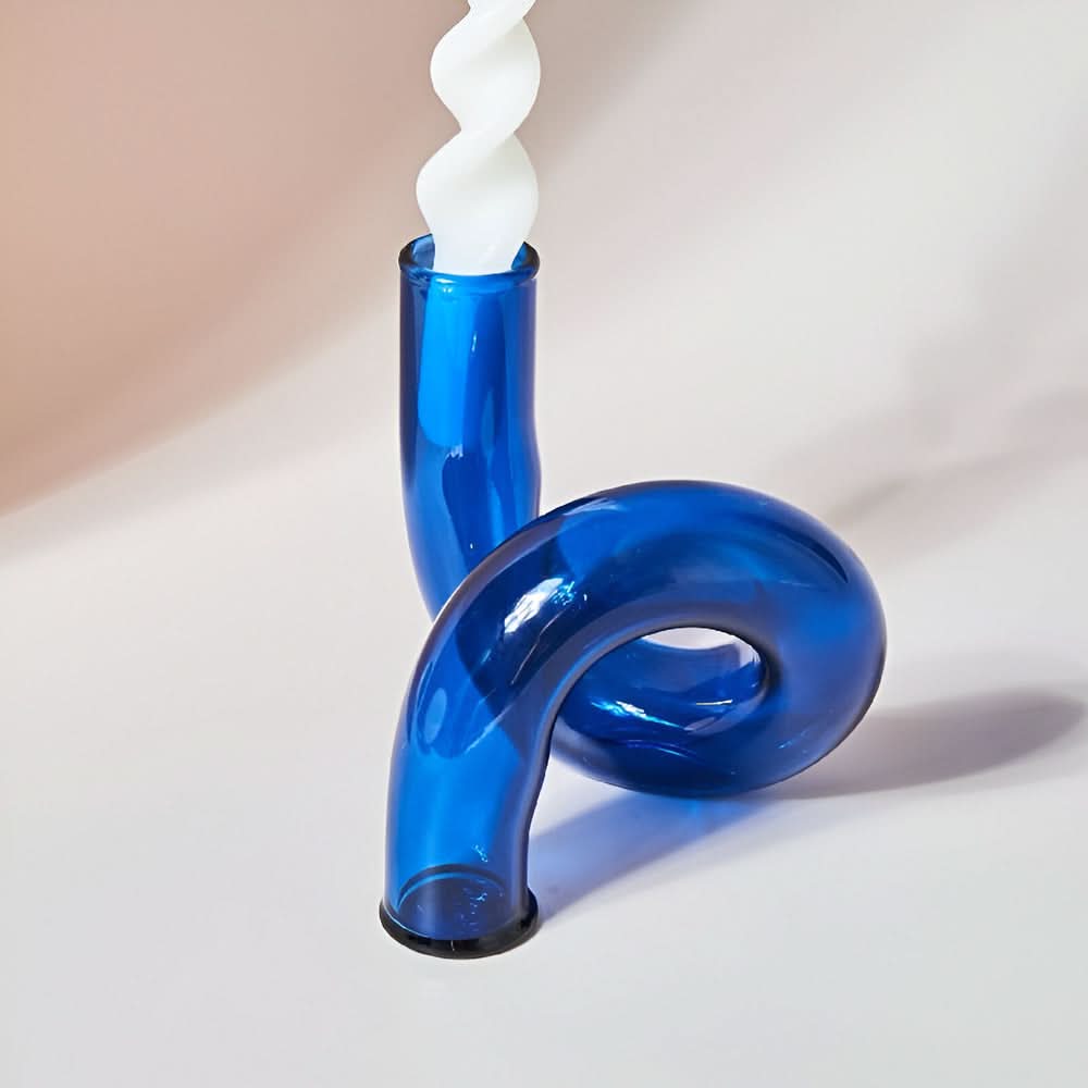 Glass Vase Candle Holder
