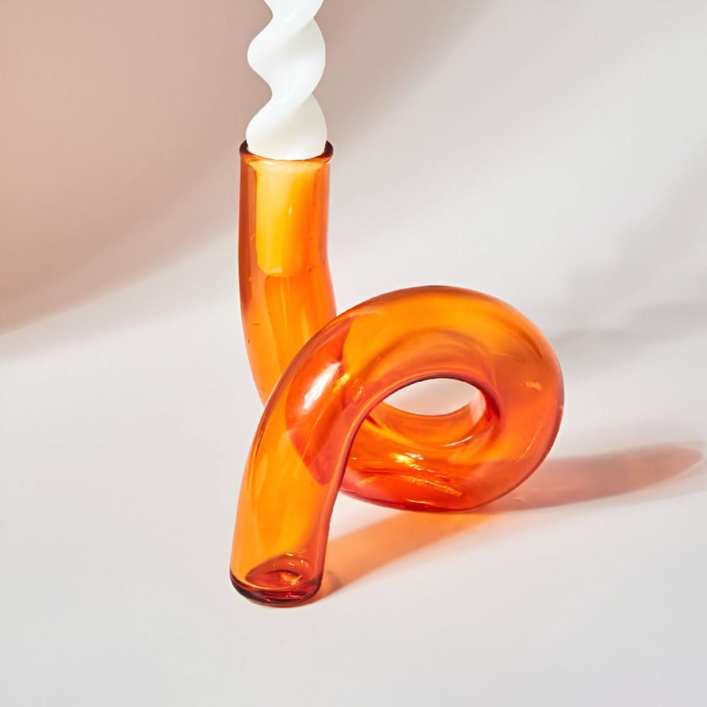 Glass Vase Candle Holder