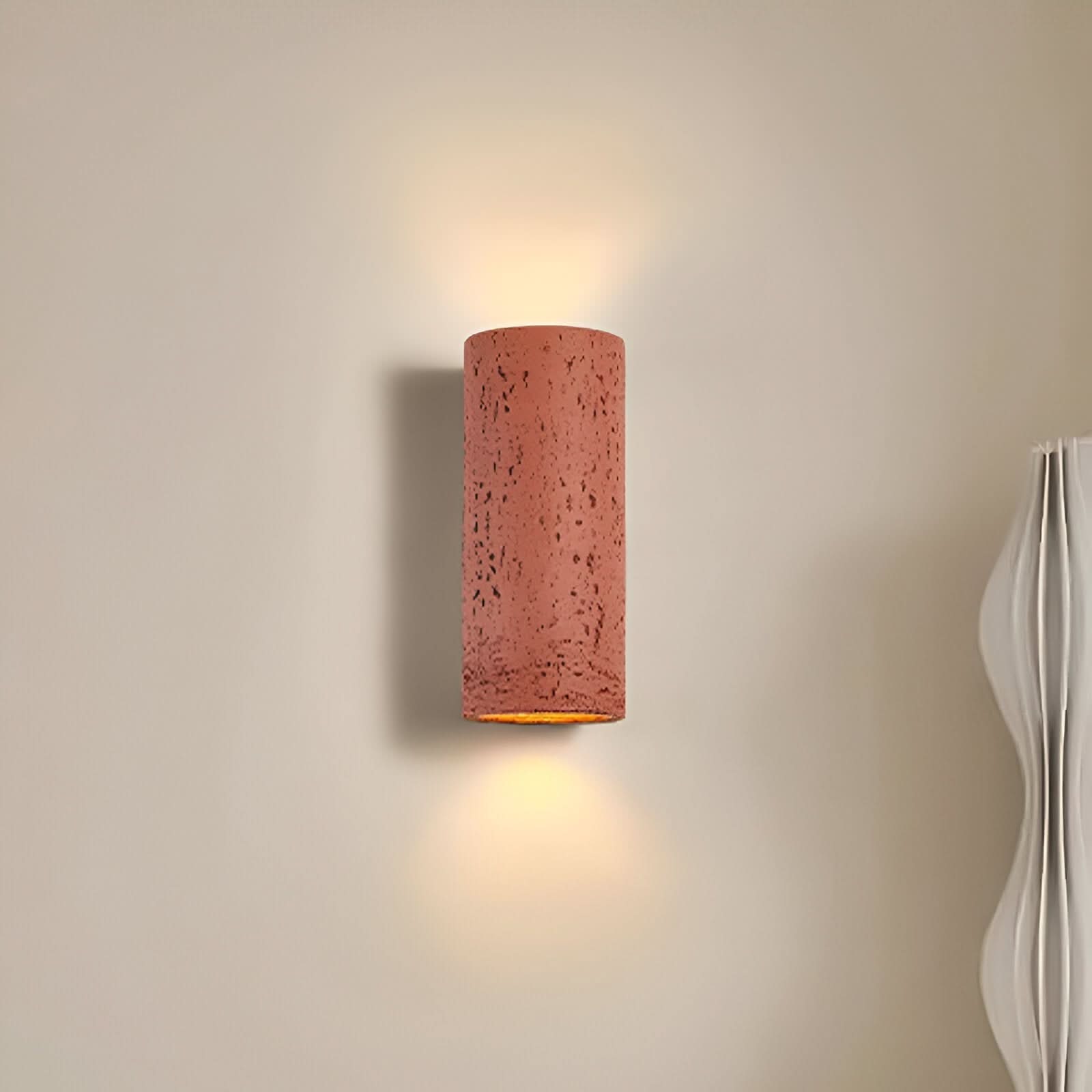 LED Cylinder Wall Light Set of 2