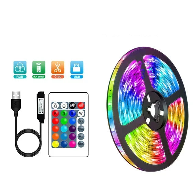 USB Color Changing LED Strip Lights