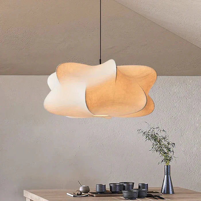 Silk Pendant Lamp Wabi Sabi Design
