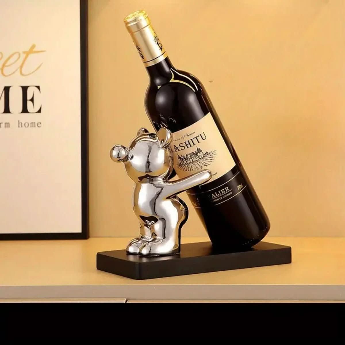 BEARWINE Rack - Playful ceramic wine rack in bear design for stylish bottle storage