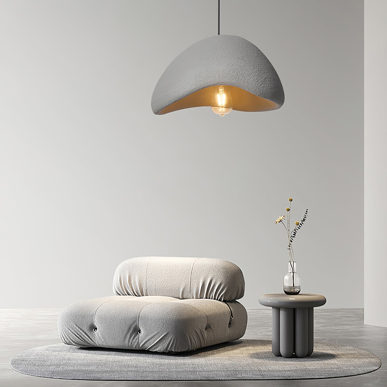 Wabi Sabi Cocoon Pendant Light Paper Ceiling Lamp