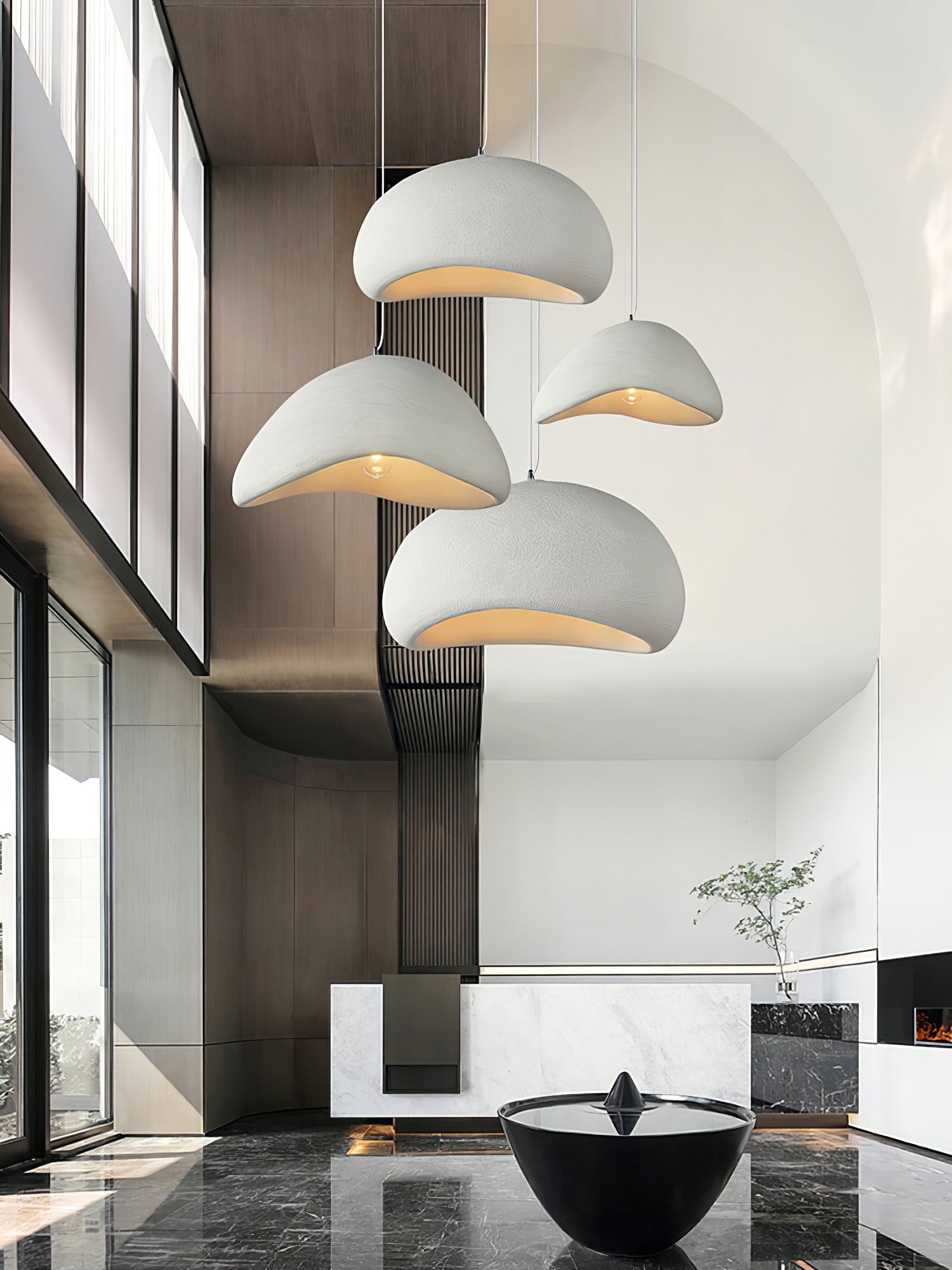 Wabi Sabi Cocoon Pendant Light Paper Ceiling Lamp