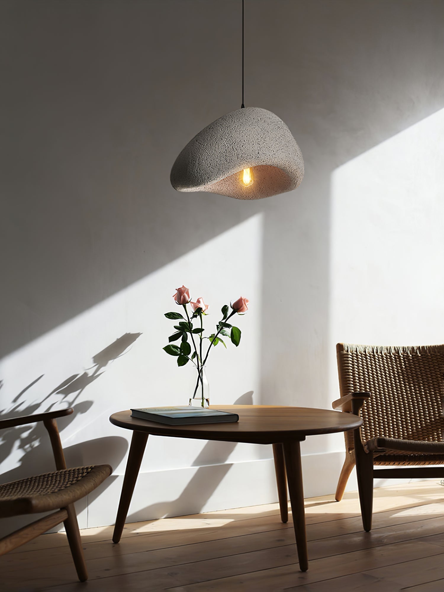 Wabi Sabi Cocoon Pendant Light Paper Ceiling Lamp