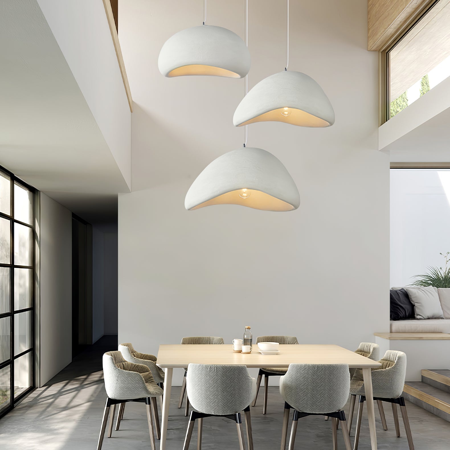 Wabi Sabi Cocoon Pendant Light Paper Ceiling Lamp