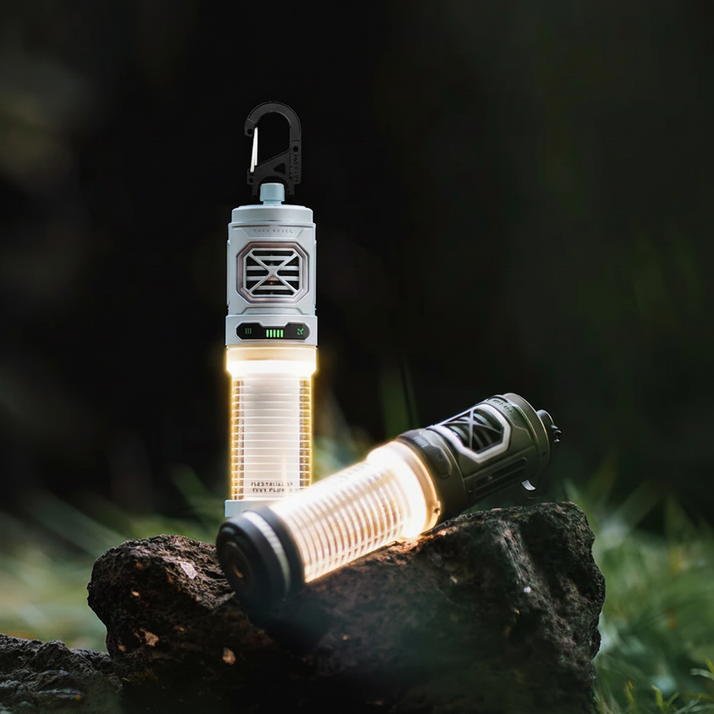2-in-1 Camping Lamp with Mosquito Repellent Function