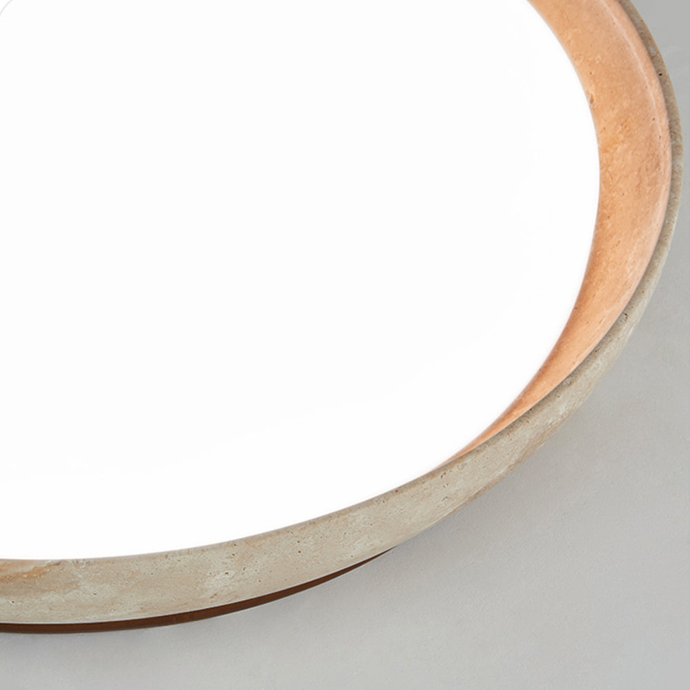 Travertine Ceiling Light Flush Mount Acrylic