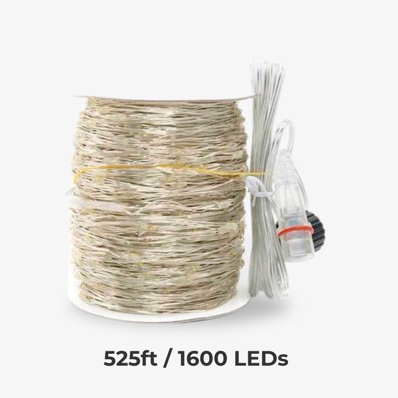 LED String Fairy Lights with 100 to 500 Bulbs | Four Lengths from 33 to 164 Feet | Warm White, Pink or Multicolor