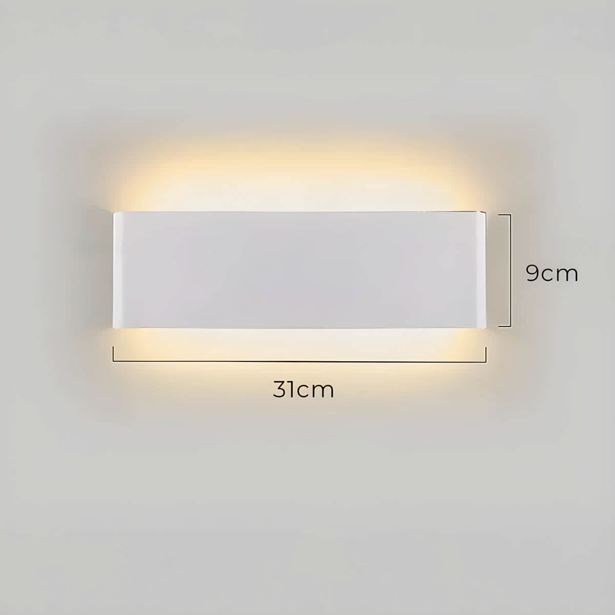 Aluminum Glass LED Wall Lamp