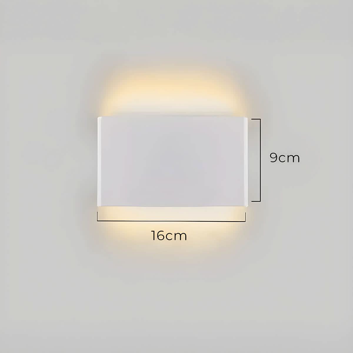 Aluminum Glass LED Wall Lamp