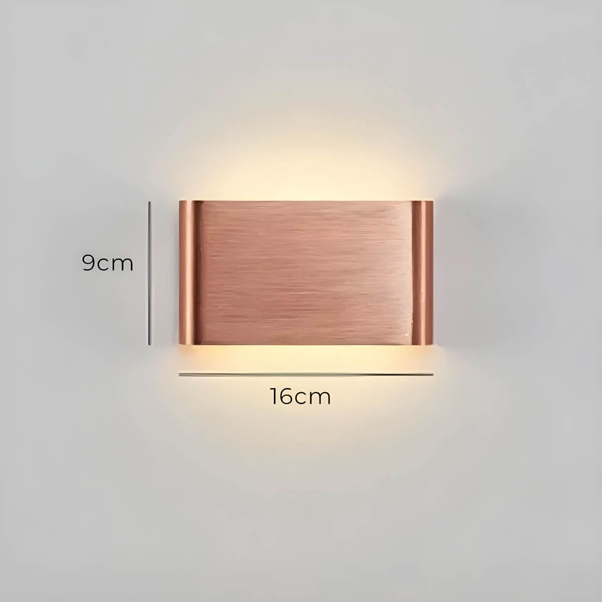 Aluminum Glass LED Wall Lamp