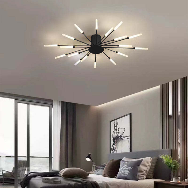 Fireworks Ceiling Light LED Black Gold