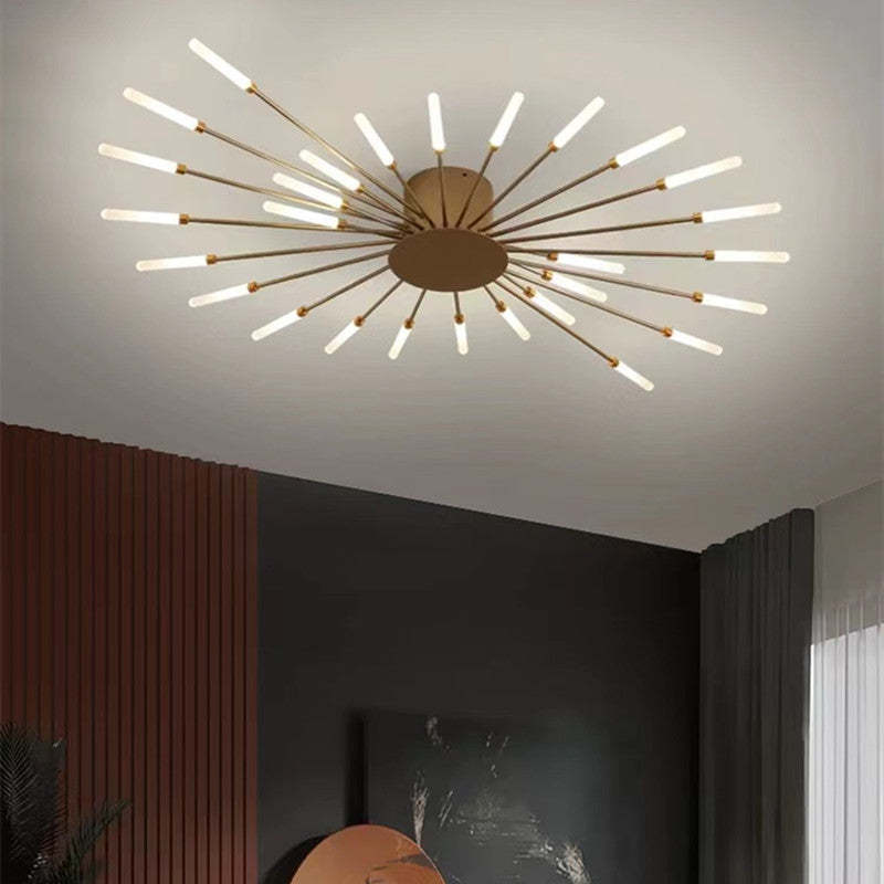 Fireworks Ceiling Light LED Black Gold