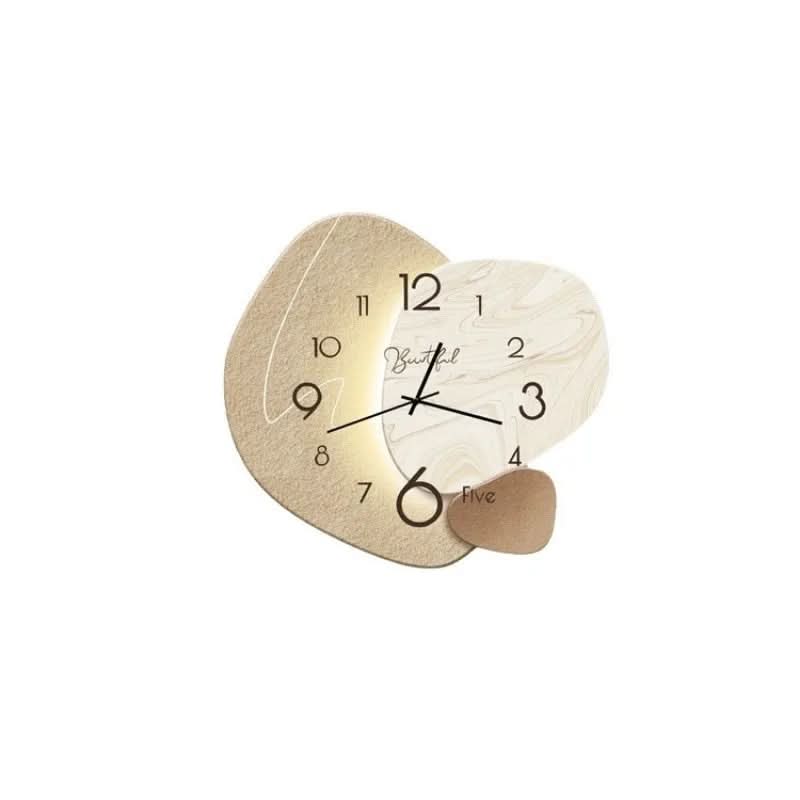 Quartz Wall Clock Metal Glass