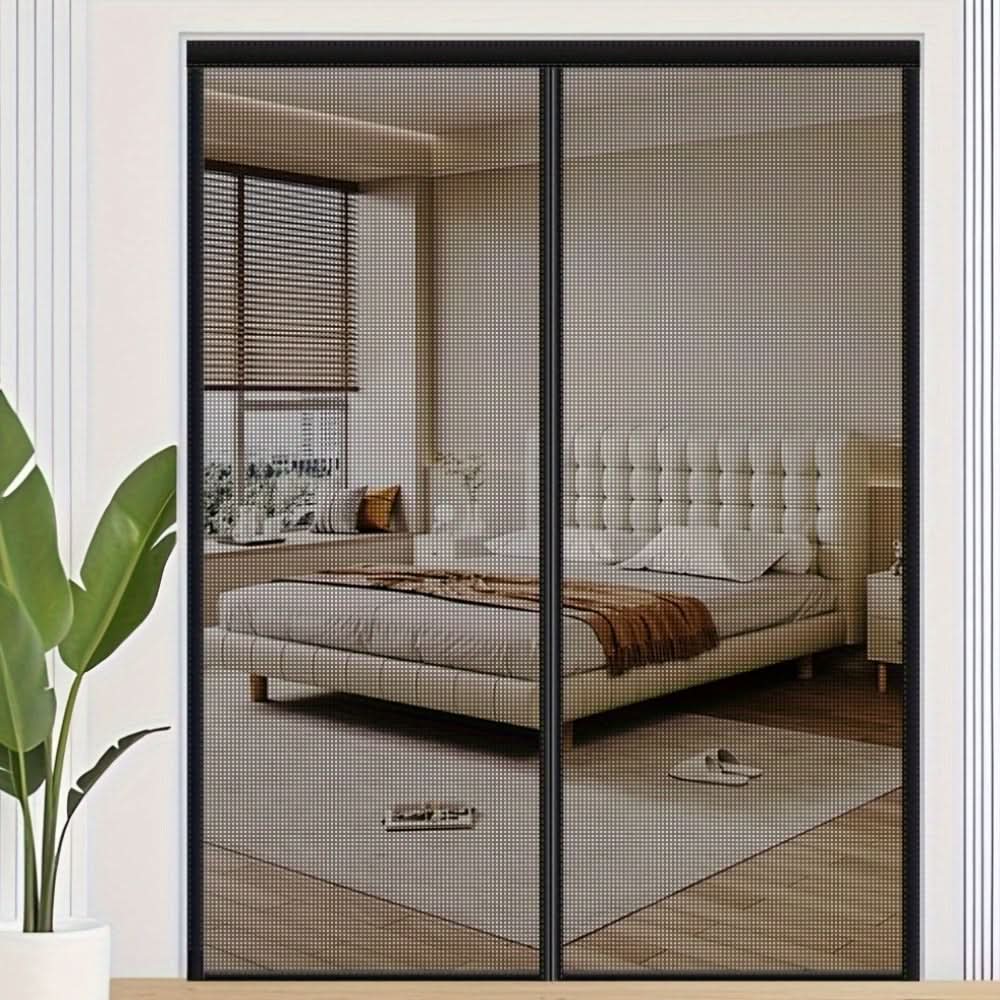 Magnetic Mosquito Screen Door Curtain | 20 Size Options | Fiberglass Mesh with Auto-Close for Pet-Friendly Airflow