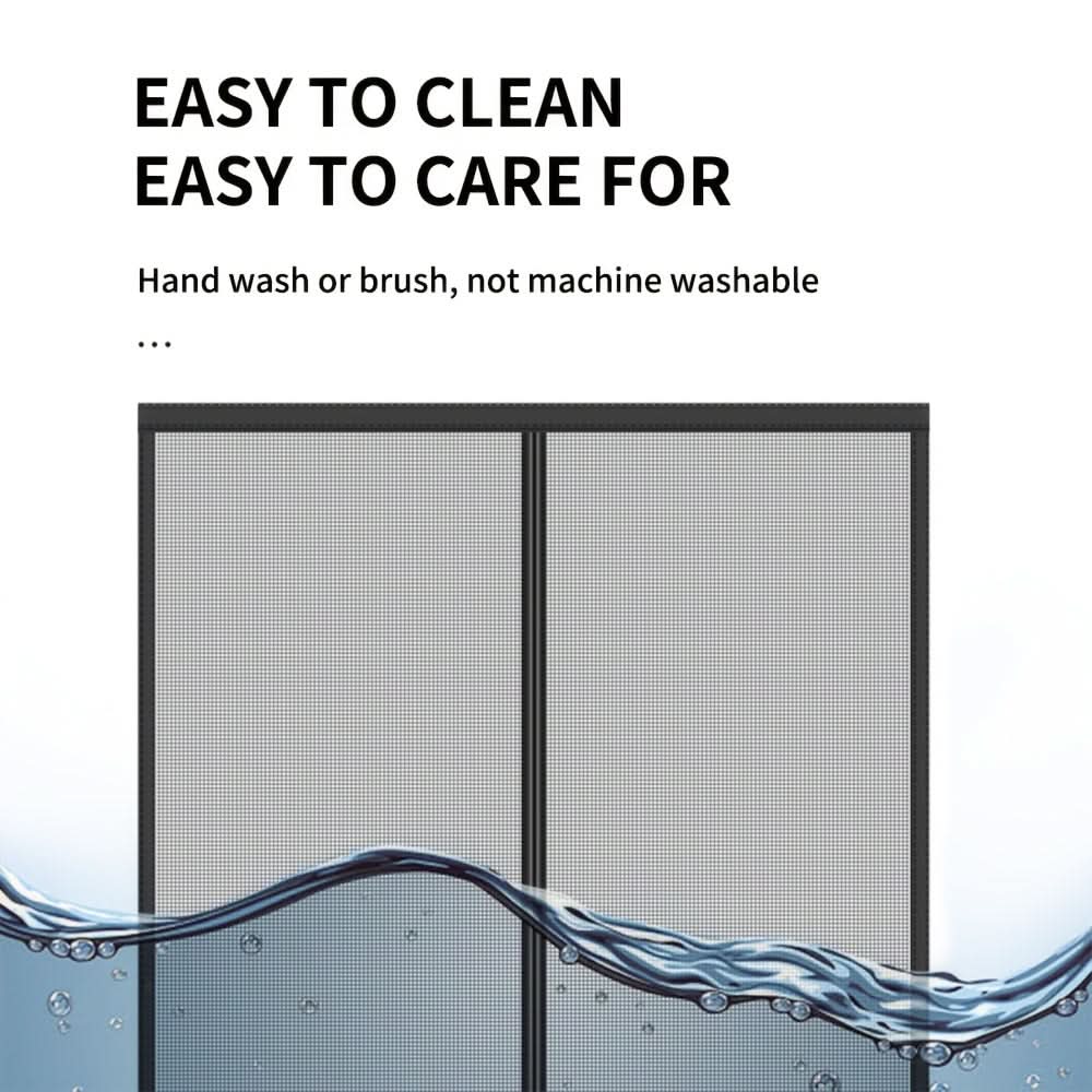Magnetic Mosquito Screen Door Curtain | 20 Size Options | Fiberglass Mesh with Auto-Close for Pet-Friendly Airflow