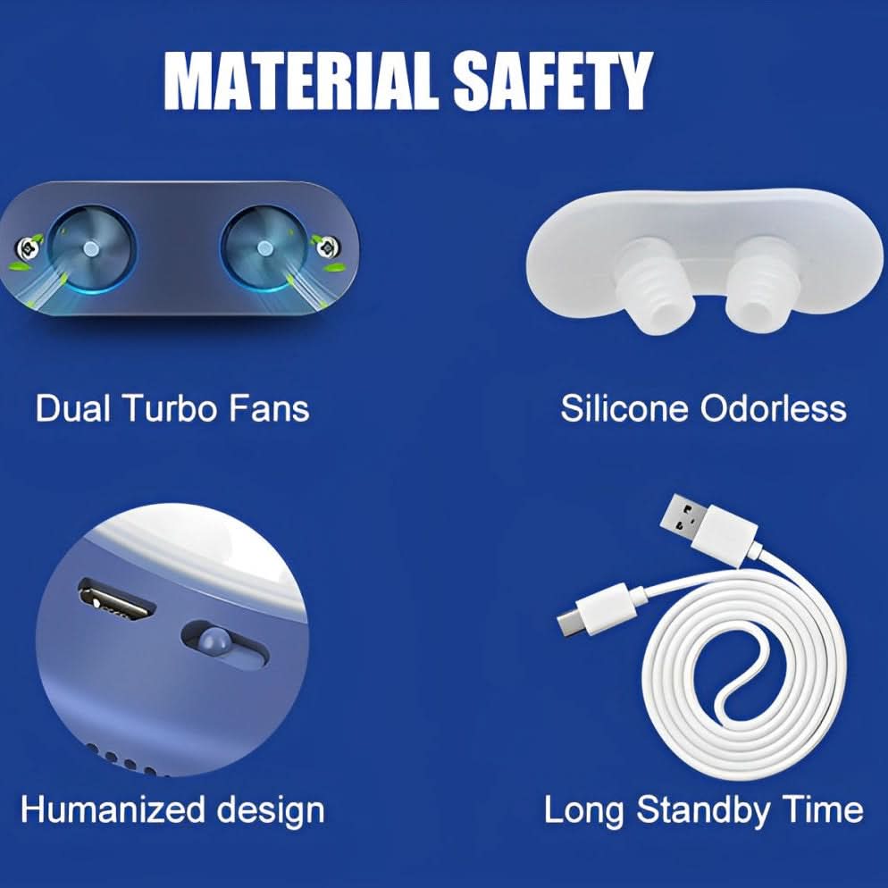 Portable Micro CPAP Sleep Apnea Device | 3 Colors | Ultra-Quiet Rechargeable Design for Restful Nights at Home or Travel