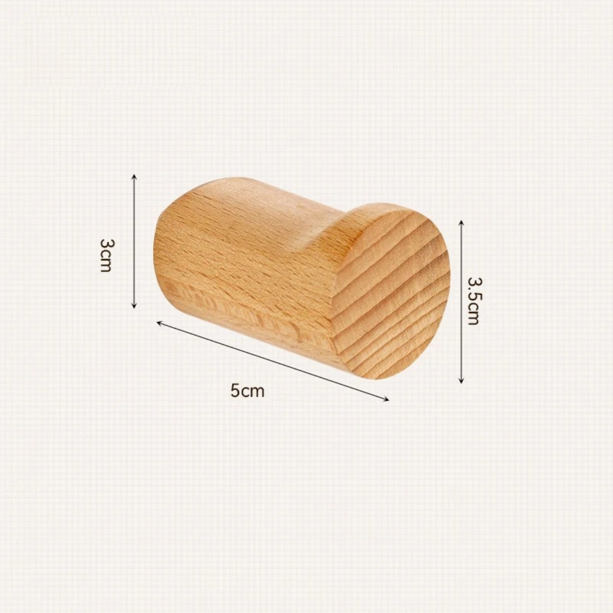 Beech Wood Wall Mounted Hook