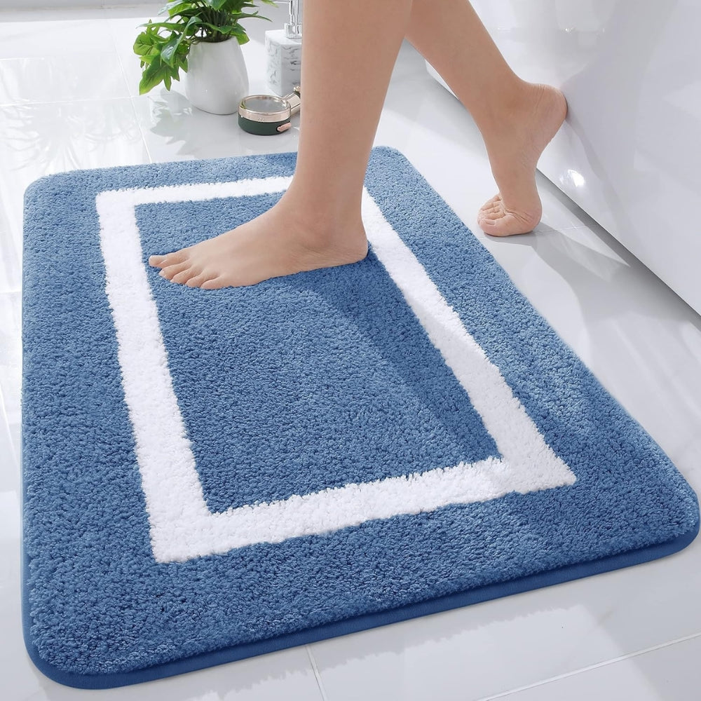 Modern Border Bath Mat