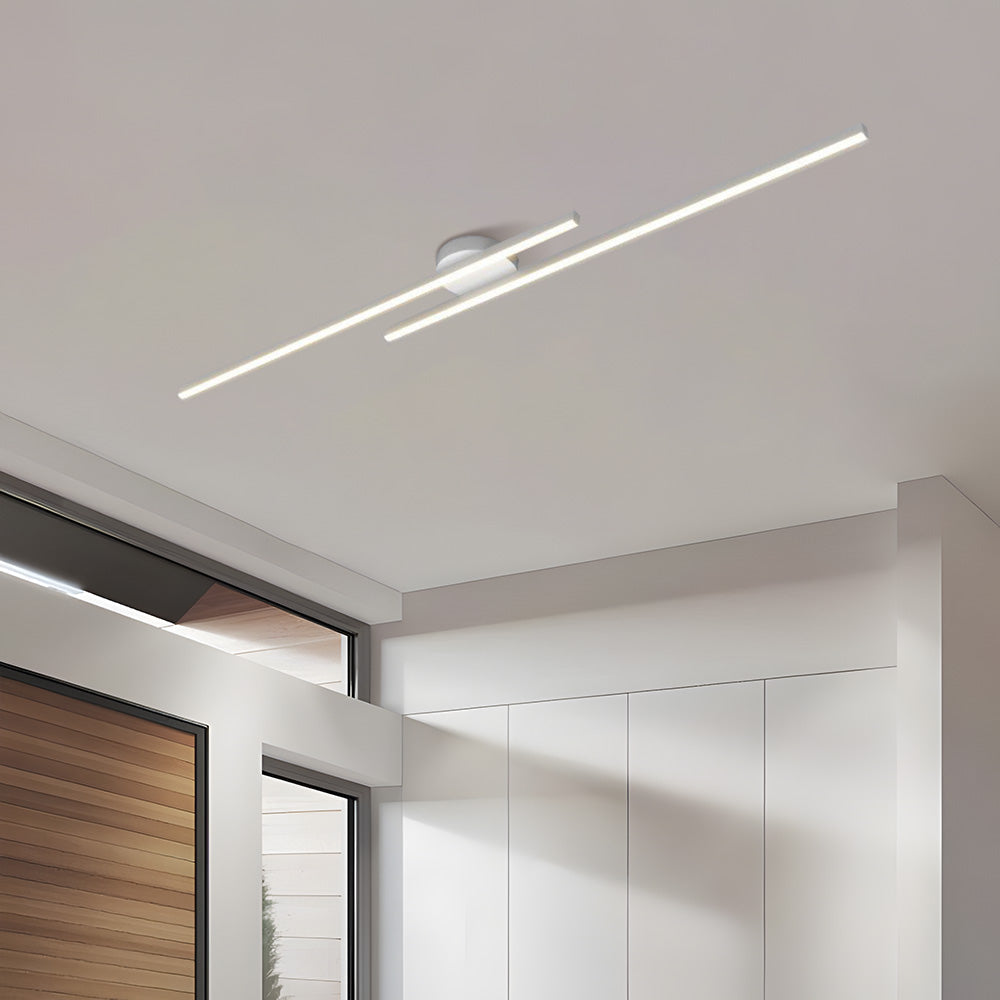 Modern LED Ceiling Light Aluminum Semi Flush