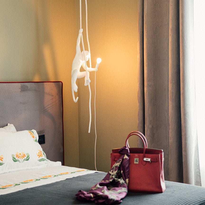 Monkey Pendant Light Hanging Ceiling Lamp